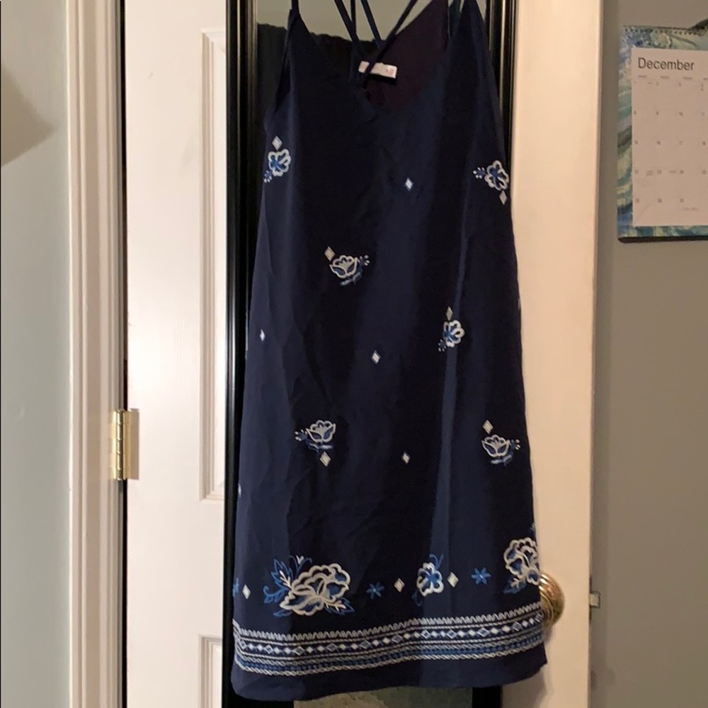 Navy flower dress